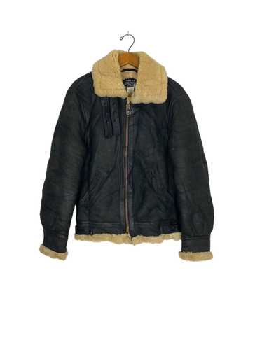 B 3 × Schott × Sheepskin Coat Rare‼️ Vtg B-3 Schot