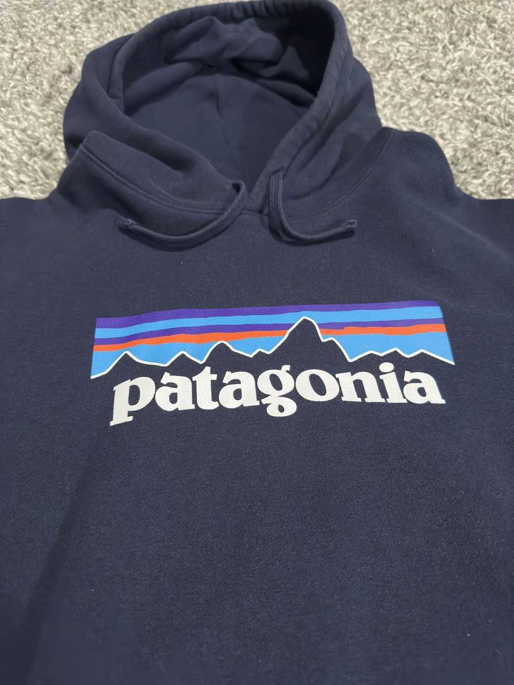 Patagonia Men’s Patagonia Blue Hoodie Size L Regu… - image 2