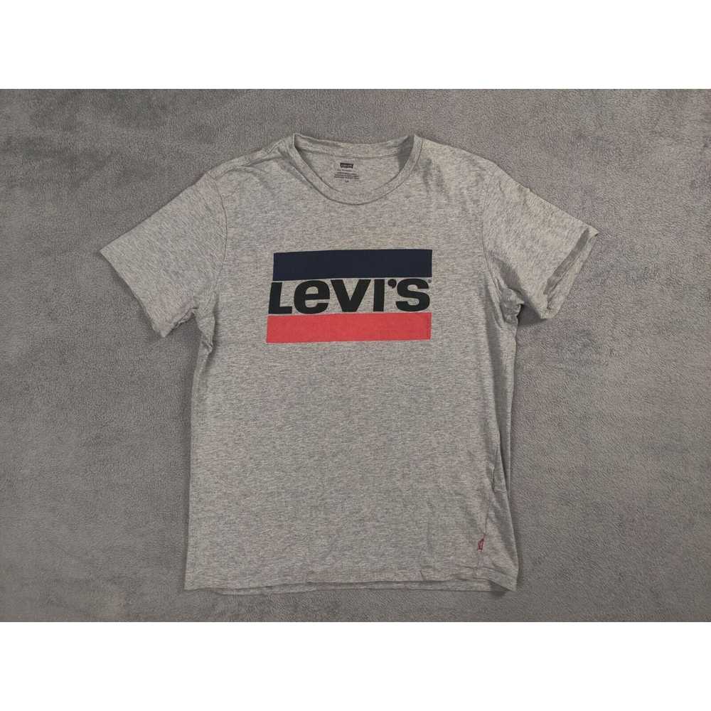 Levi's Levi's Shirt Adult Mens Large Gray Box Log… - image 1