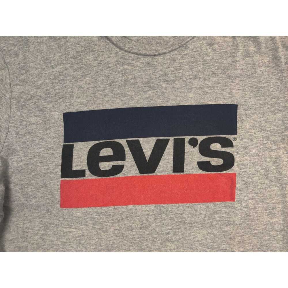 Levi's Levi's Shirt Adult Mens Large Gray Box Log… - image 2