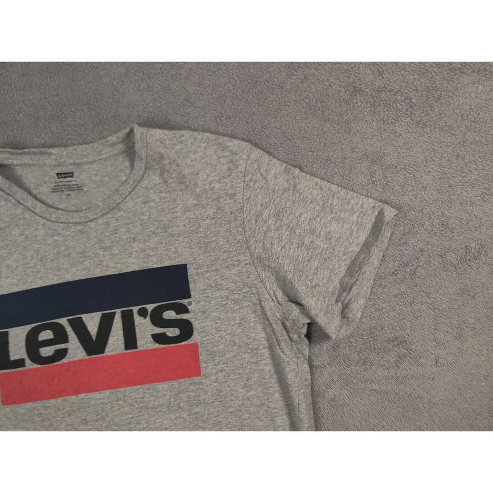 Levi's Levi's Shirt Adult Mens Large Gray Box Log… - image 3