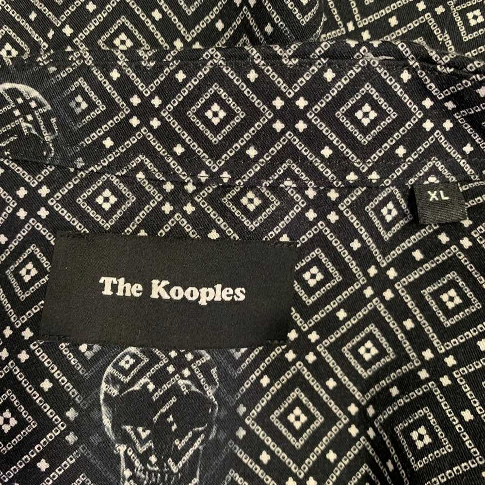 The Kooples Black White Skulls Viscose Snaps Long… - image 5