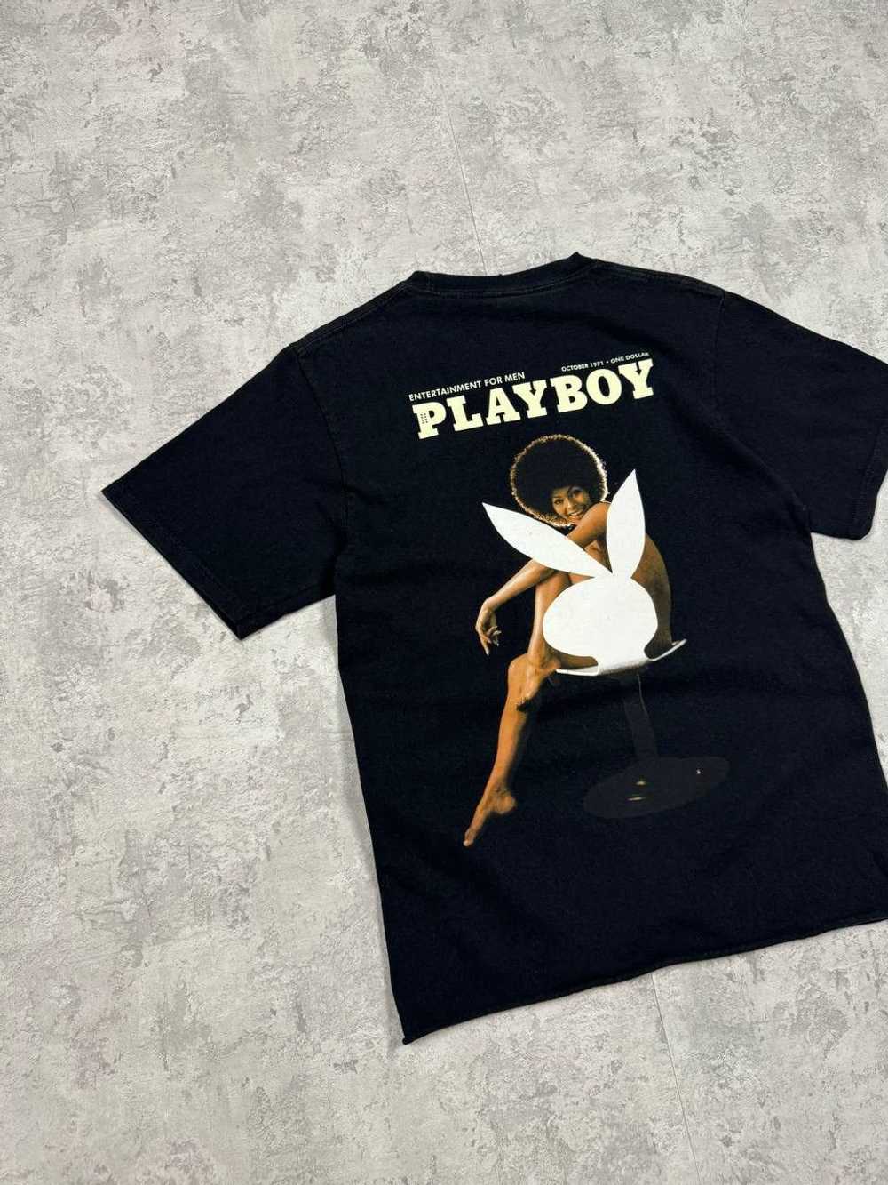 Huf × Playboy × Vintage Huf & PlayBoy Black T-Shi… - image 2