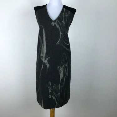 Vintage Stile Benetton Shift Dress Size S Gray Bl… - image 1