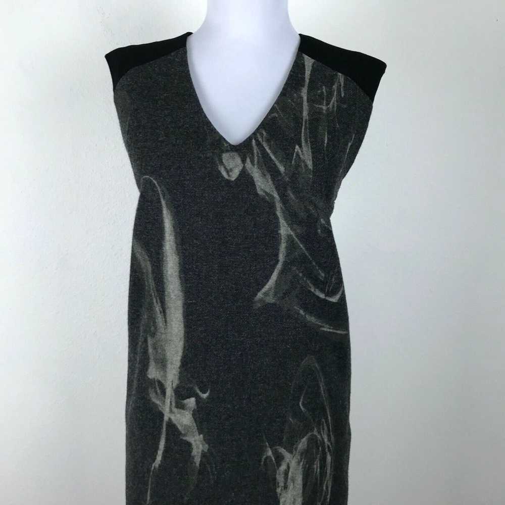 Vintage Stile Benetton Shift Dress Size S Gray Bl… - image 2