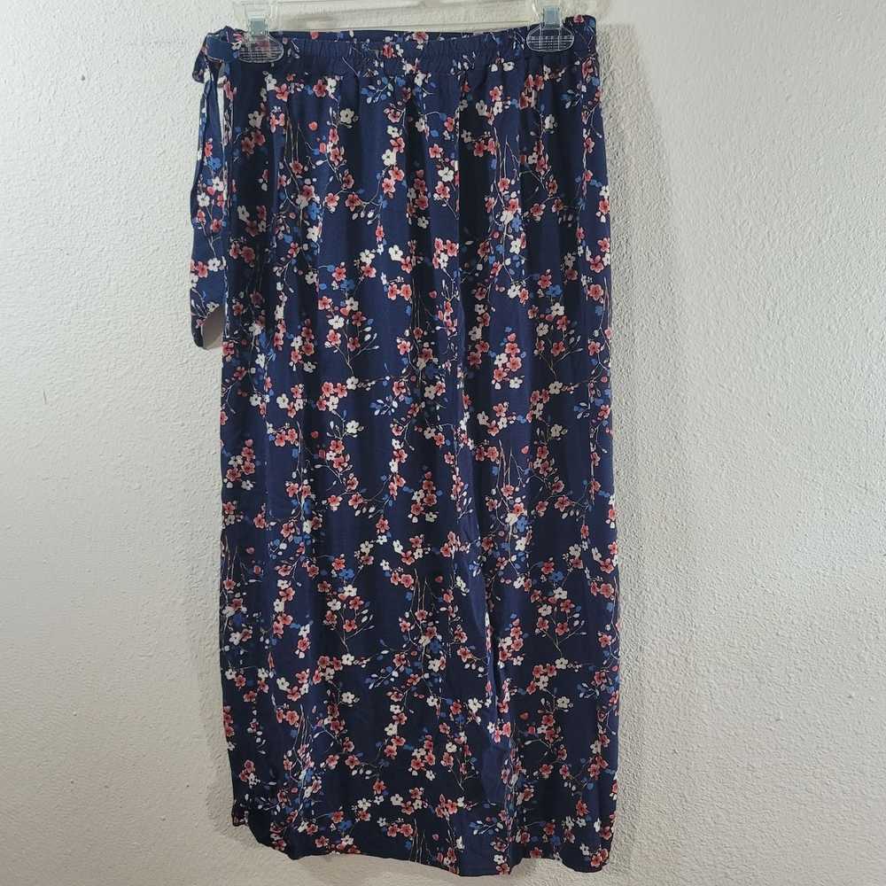 Other Xhilaration Blue Floral Hi Low Wrap Skirt S… - image 4