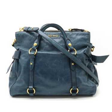 バッグ MIUMIU Vitello Lux Ribbon 2way Bag MIU MIU - miu miu VitelloLux Ribbon 2way Bag blownの通販 by