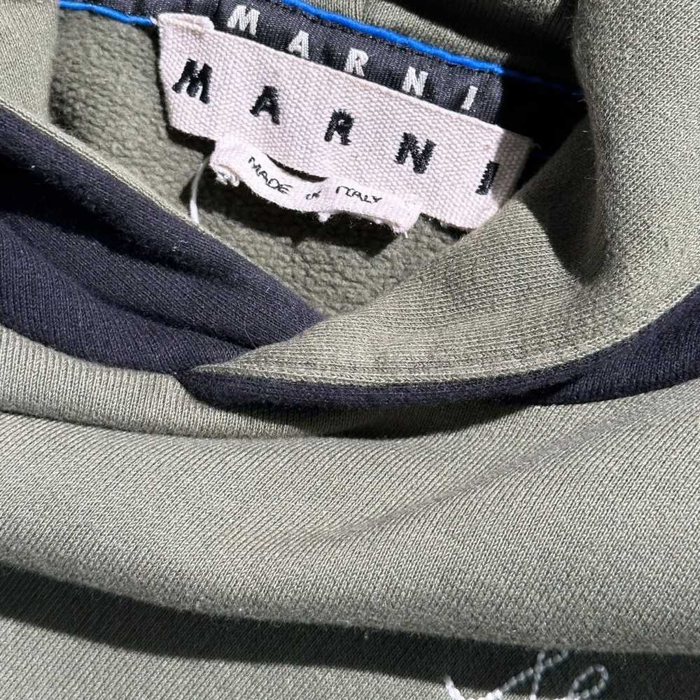 Marni Paneled embroidered hoodie - image 4