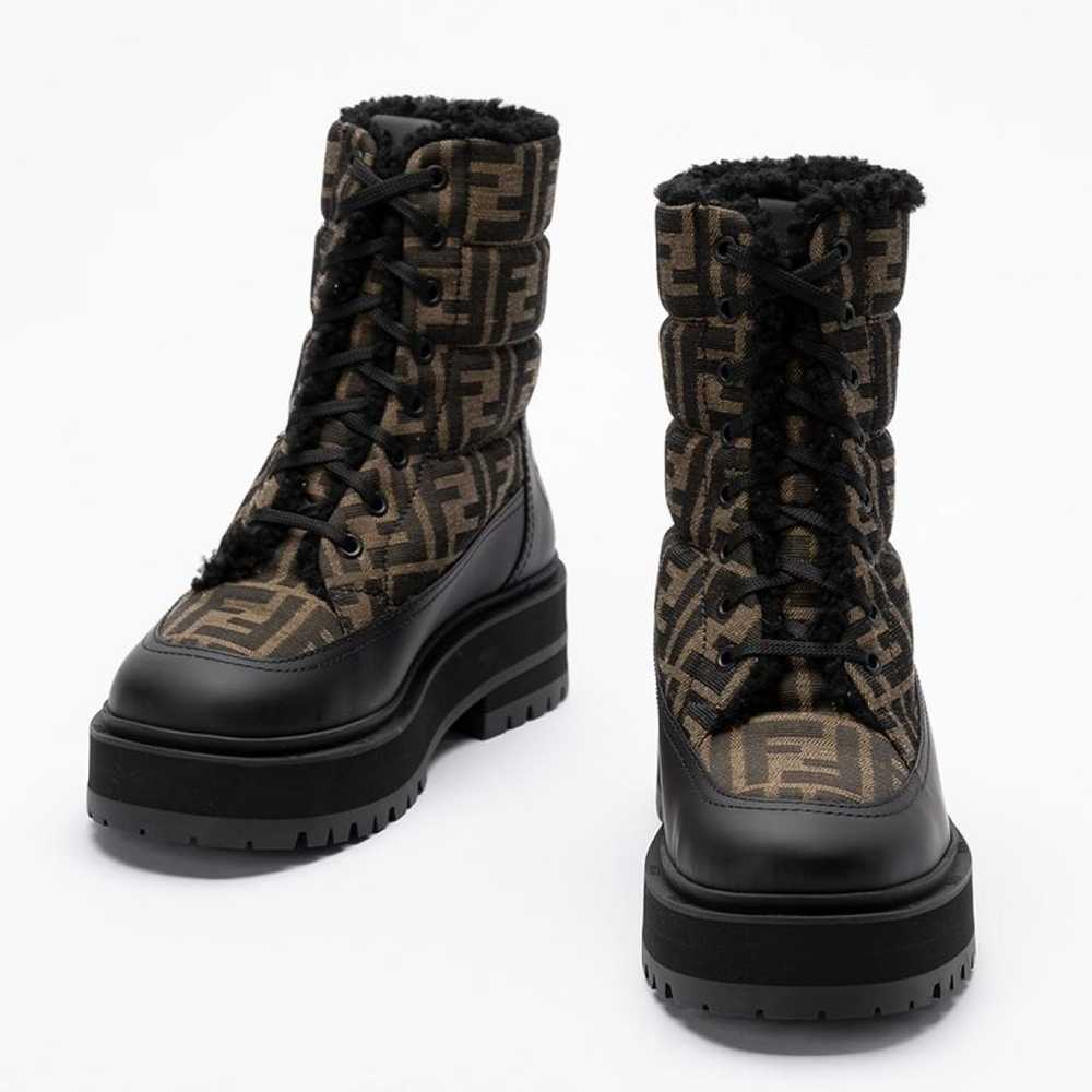 Fendi Leather biker boots - image 2