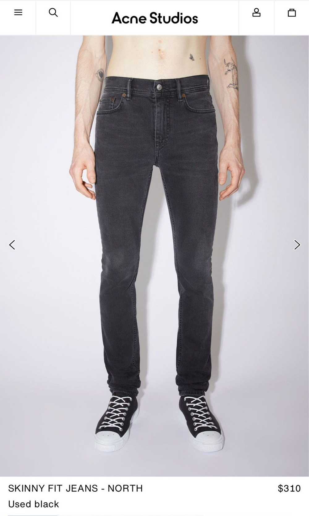 Acne Studios Acne Studios North Jeans Used Black - image 10