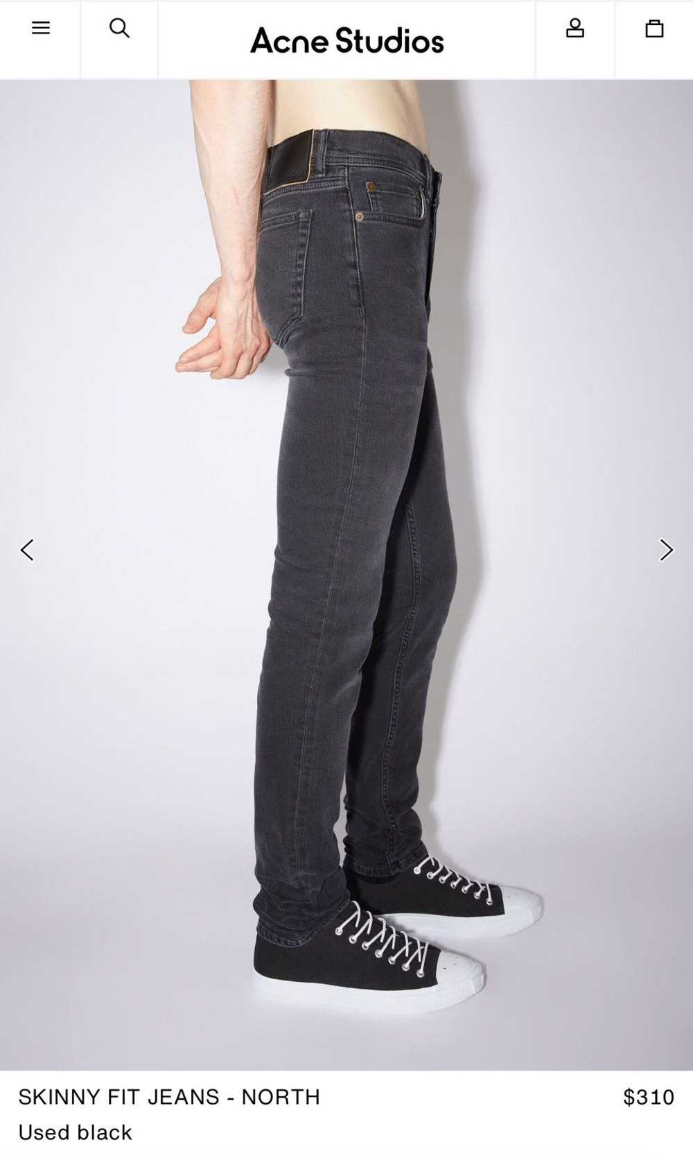 Acne Studios Acne Studios North Jeans Used Black - image 11