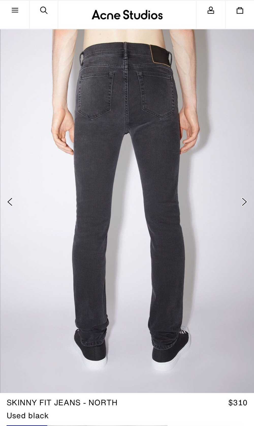 Acne Studios Acne Studios North Jeans Used Black - image 9