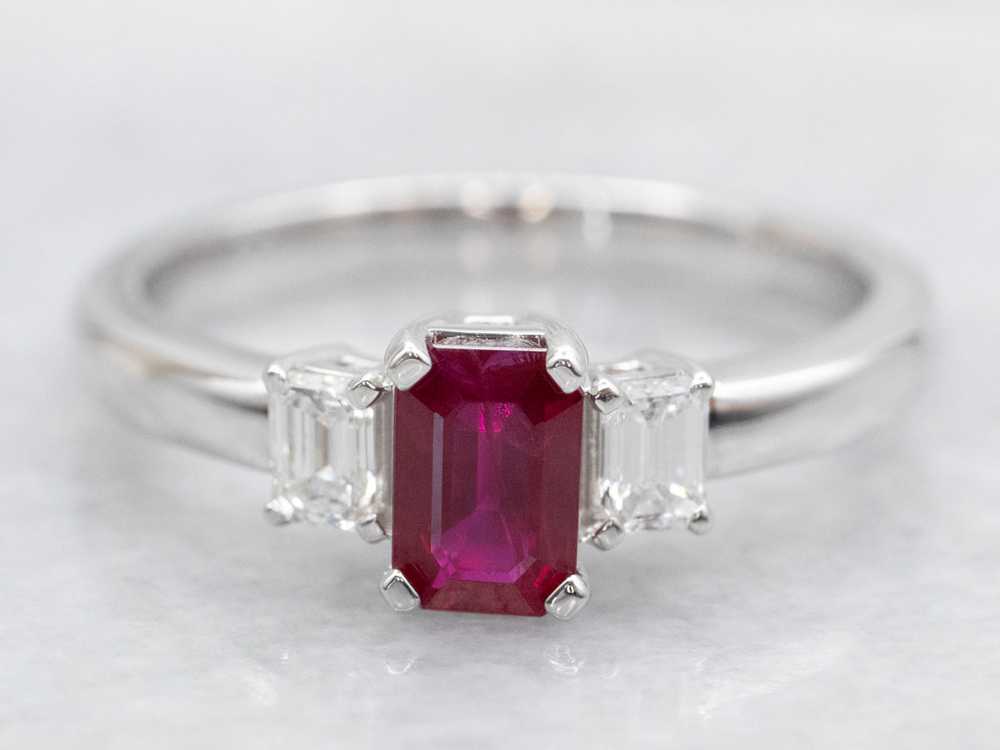 Ruby and Diamond Ring - image 1