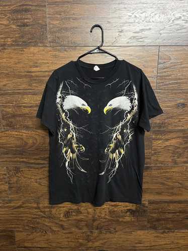 Gildan Y2K Bald Eagles T-shirt Thunder & Lightnin… - image 1