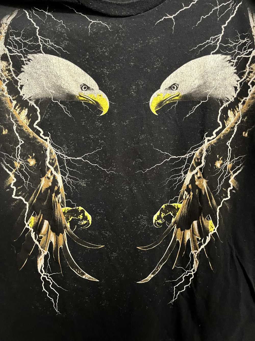 Gildan Y2K Bald Eagles T-shirt Thunder & Lightnin… - image 3