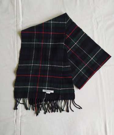 Johnstons Of Elgin × Luxury Dark tartan wool scar… - image 1