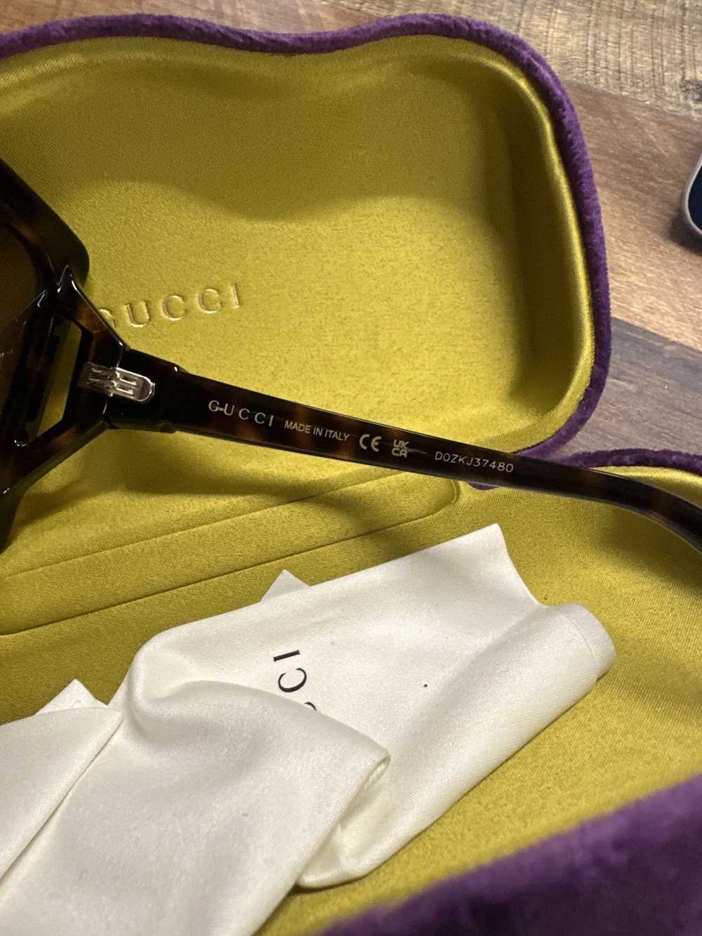 Gucci Gucci Brown Horsebit Sunglasses - image 5