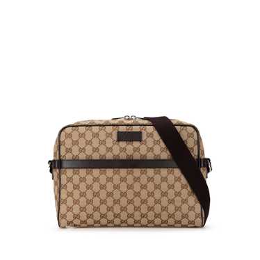 Brown Gucci GG Canvas Messenger Bag