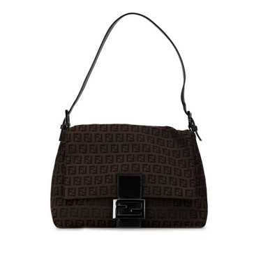 Brown Fendi Zucchino Canvas Mamma Forever Shoulde… - image 1