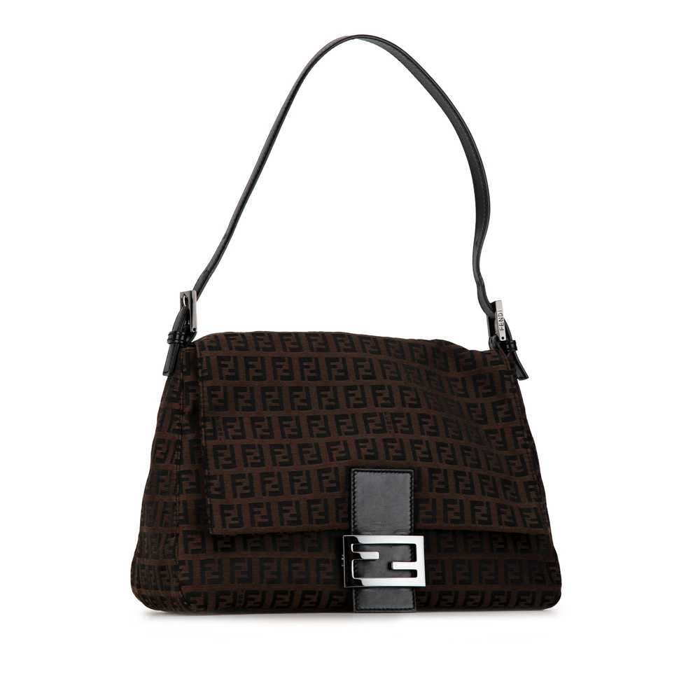 Brown Fendi Zucchino Canvas Mamma Forever Shoulde… - image 2