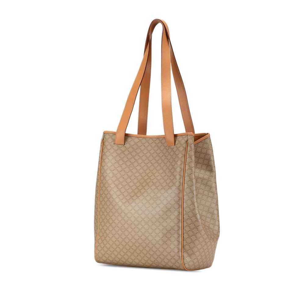 Beige Celine Macadam Coated Canvas Tote - image 2