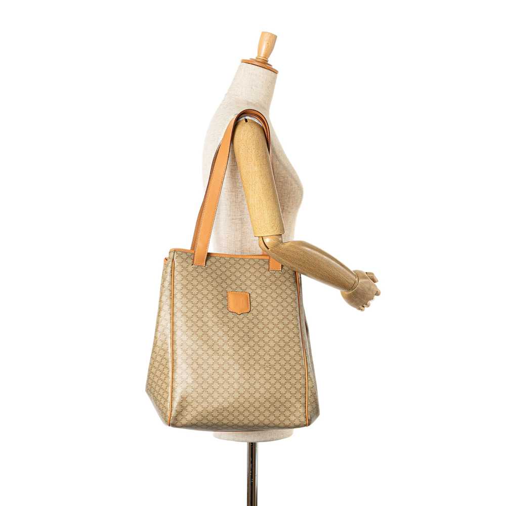 Beige Celine Macadam Coated Canvas Tote - image 7