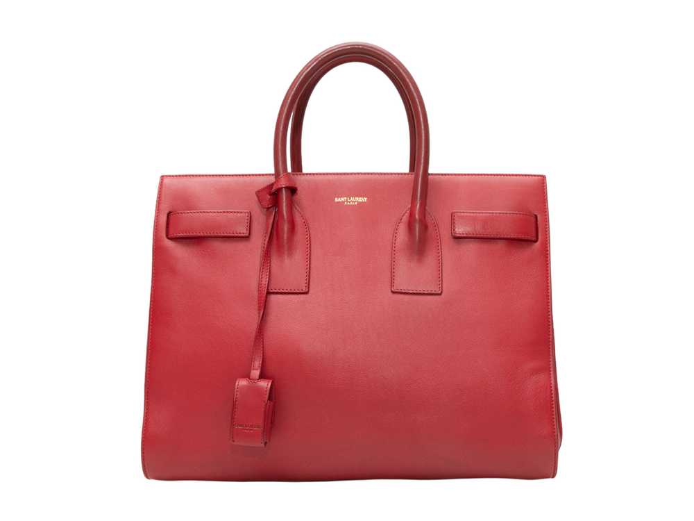 Red Saint Laurent Small 2014 Sac de Jour Bag - image 1