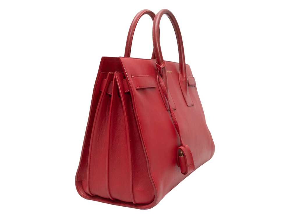 Red Saint Laurent Small 2014 Sac de Jour Bag - image 3