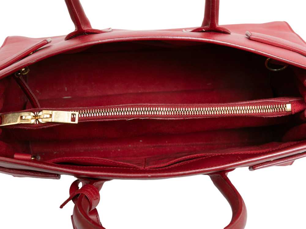 Red Saint Laurent Small 2014 Sac de Jour Bag - image 6