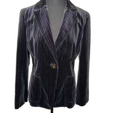 ジャケット Etro Brown Velvet Blazer Etro Velvet single-button blazer | Luisa World