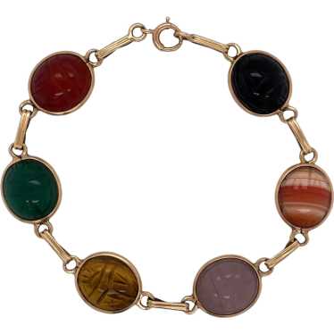 14K Yellow Gold Scarab Bracelet