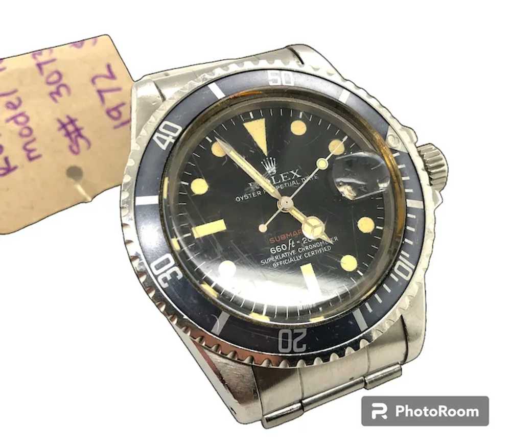 1972 Vintage Rolex Submariner 1680 OG Pumpkin Lum… - image 2