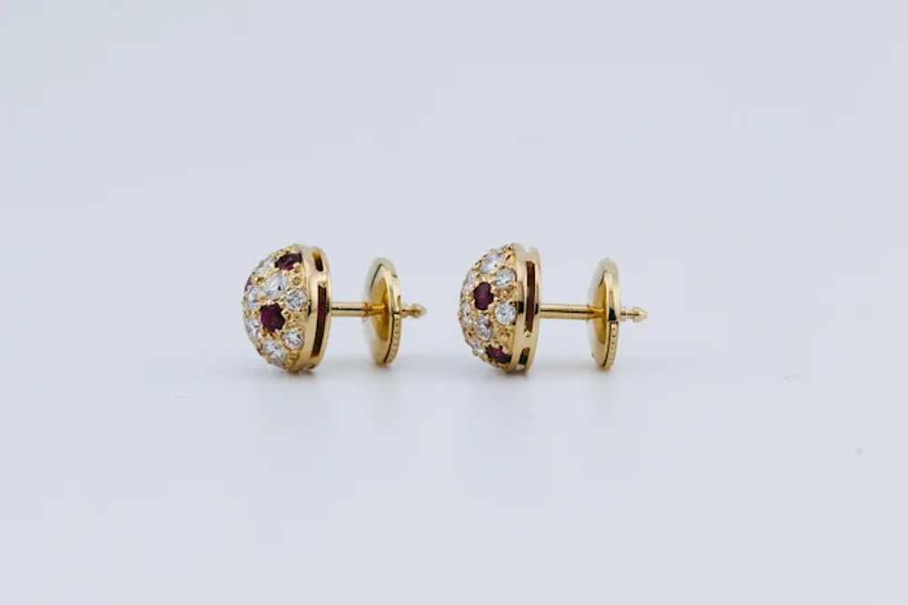 Cartier Ruby Diamond 18K Yellow Gold Petite Dome … - image 7