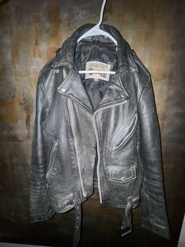 Other Vintage Aged Genuine Leather Cropped Biker J