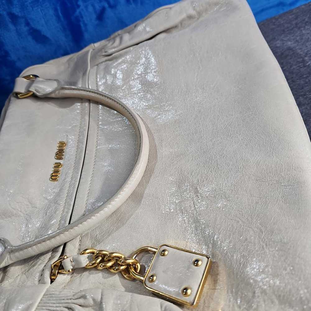 Miu Miu Vitello leather satchel - image 10