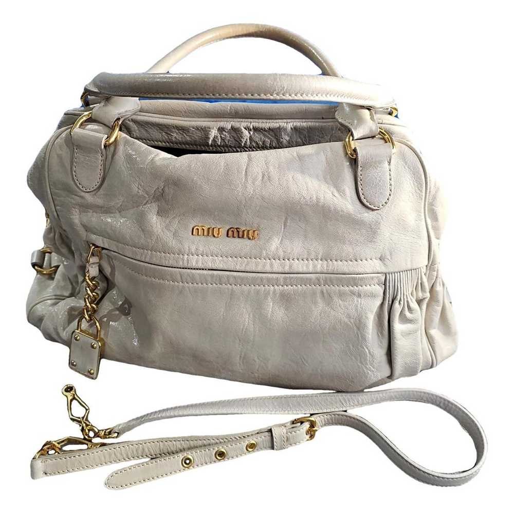 Miu Miu Vitello leather satchel - image 1