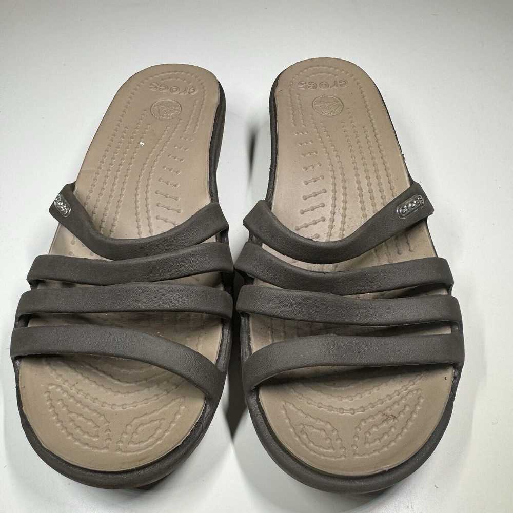 Crocs Crocs Women Sz 6 Patricia Wedge Slide Strap… - image 2