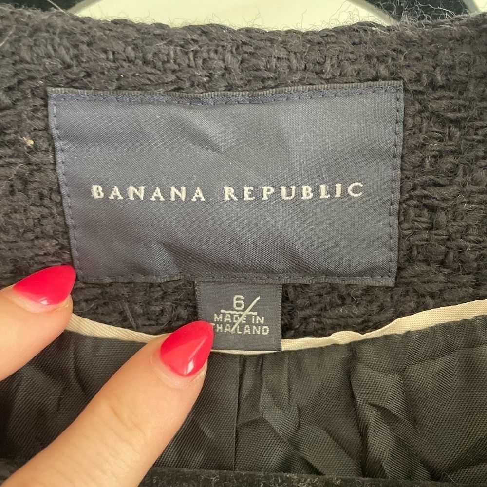 Banana Republic Black banana republic shawl with … - image 2