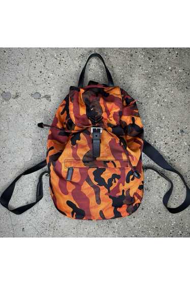 Prada Orange Camo Travel Bag