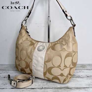 COACH Coach 2WAY Leather Handbag Shoulder Bag G55 - image 1