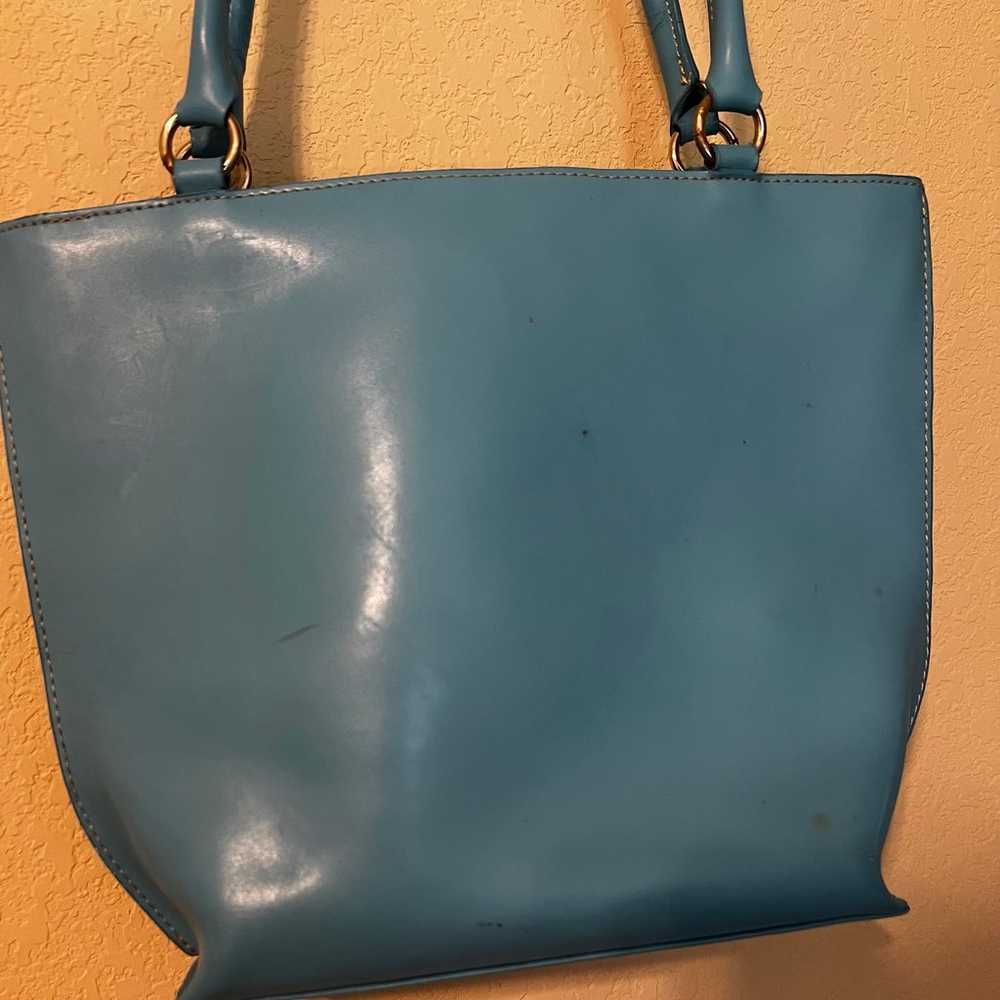 Wilson’s Leather Y2K Vintage Turquoise Leather Ch… - image 5