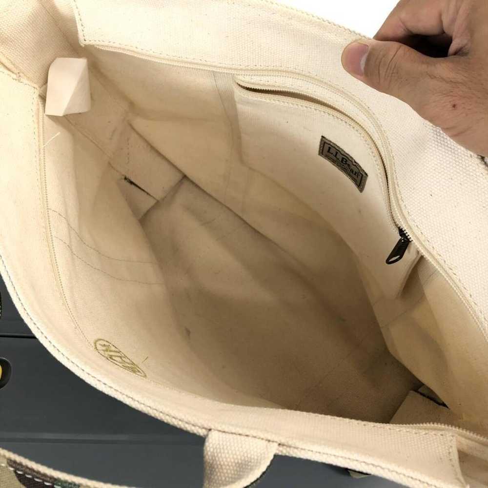 LL Bean 2WAY Tote Bag Medium A4 Canvas 282343 - image 8