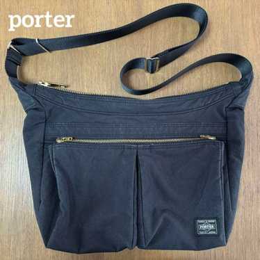 PORTER Black Nylon Body Bag