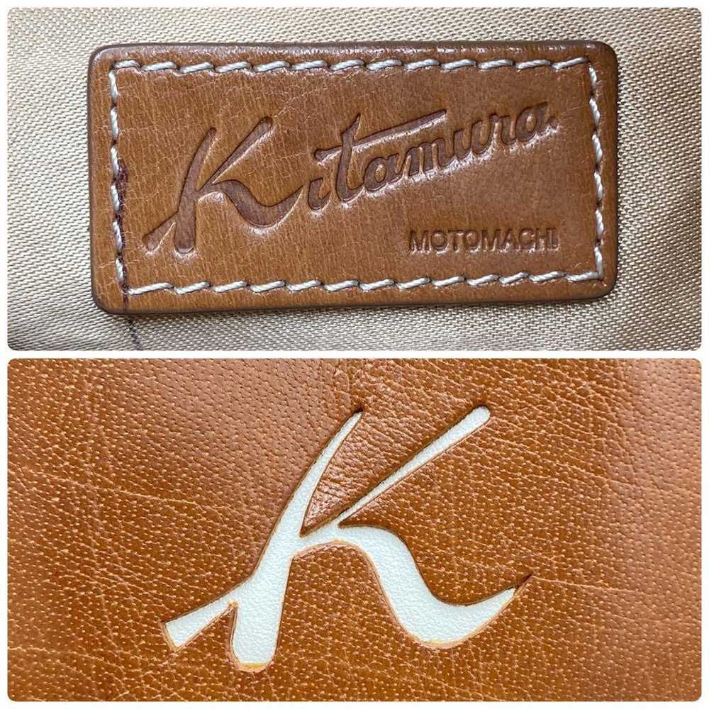 Kitamura 2WAY Leather Shoulder Handbag K Logo - image 8