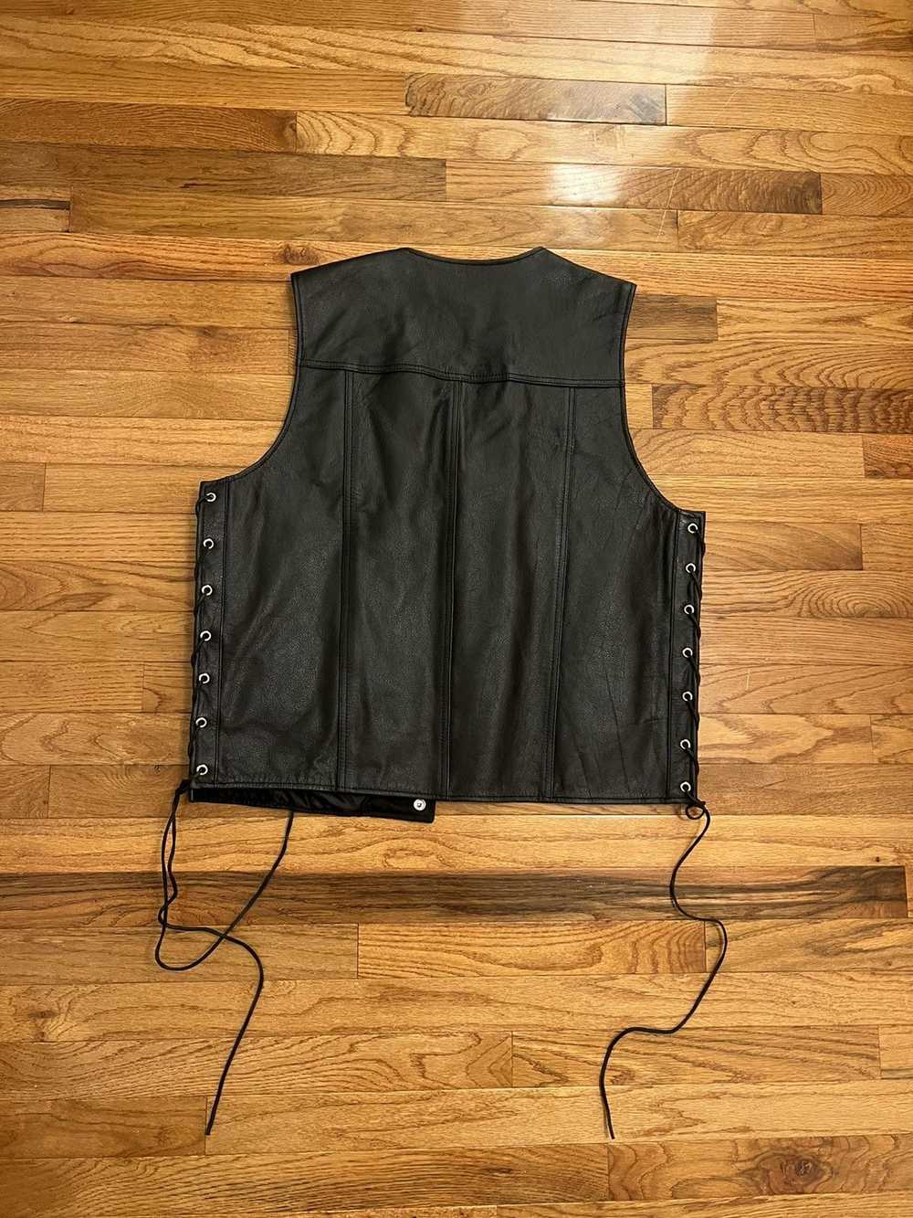 Vintage Vintage Buffalo Coin Leather Vest - image 3