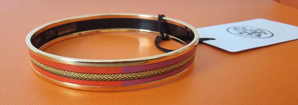 Product Details Hermes Pink Cliquetis Bangle - image 3