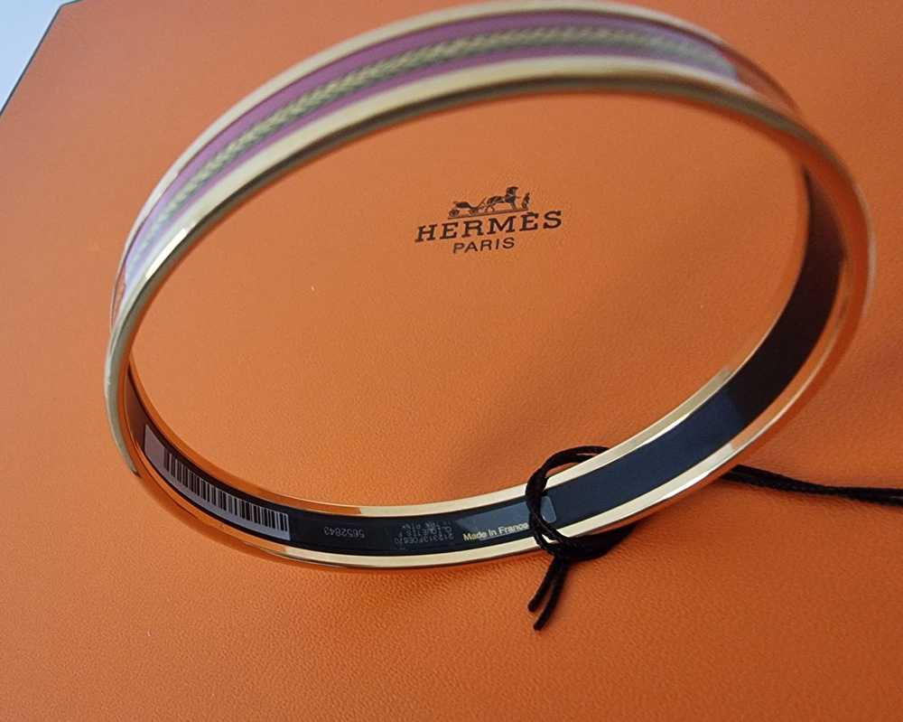 Product Details Hermes Pink Cliquetis Bangle - image 5