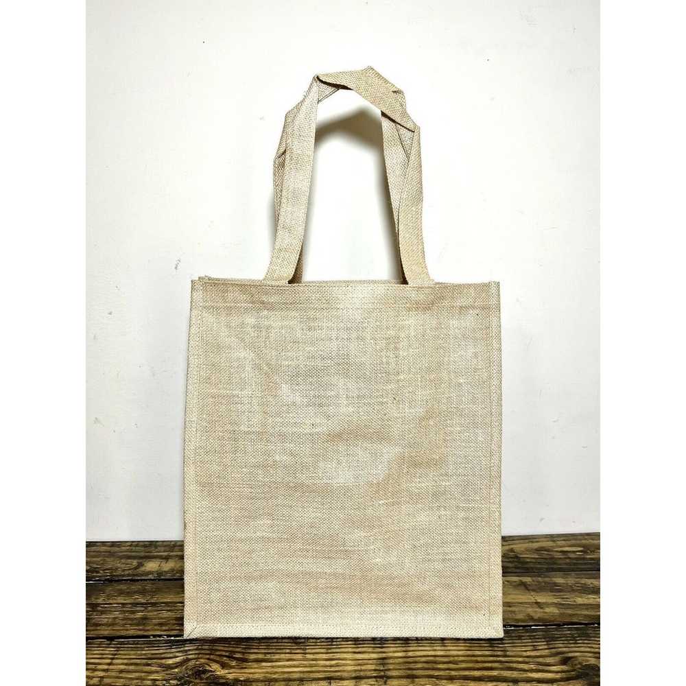 10 Pack Burlap Jute Tote Bag With Handles Large N… - image 1