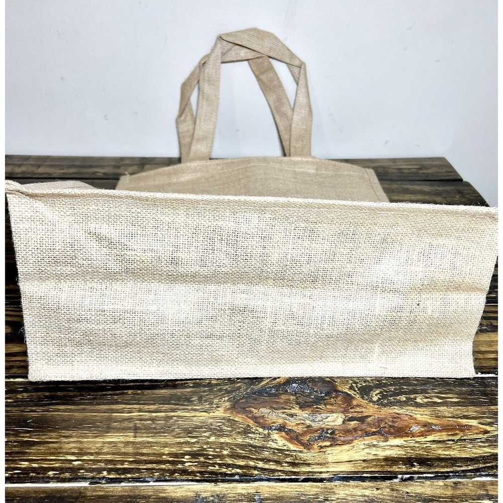 10 Pack Burlap Jute Tote Bag With Handles Large N… - image 4