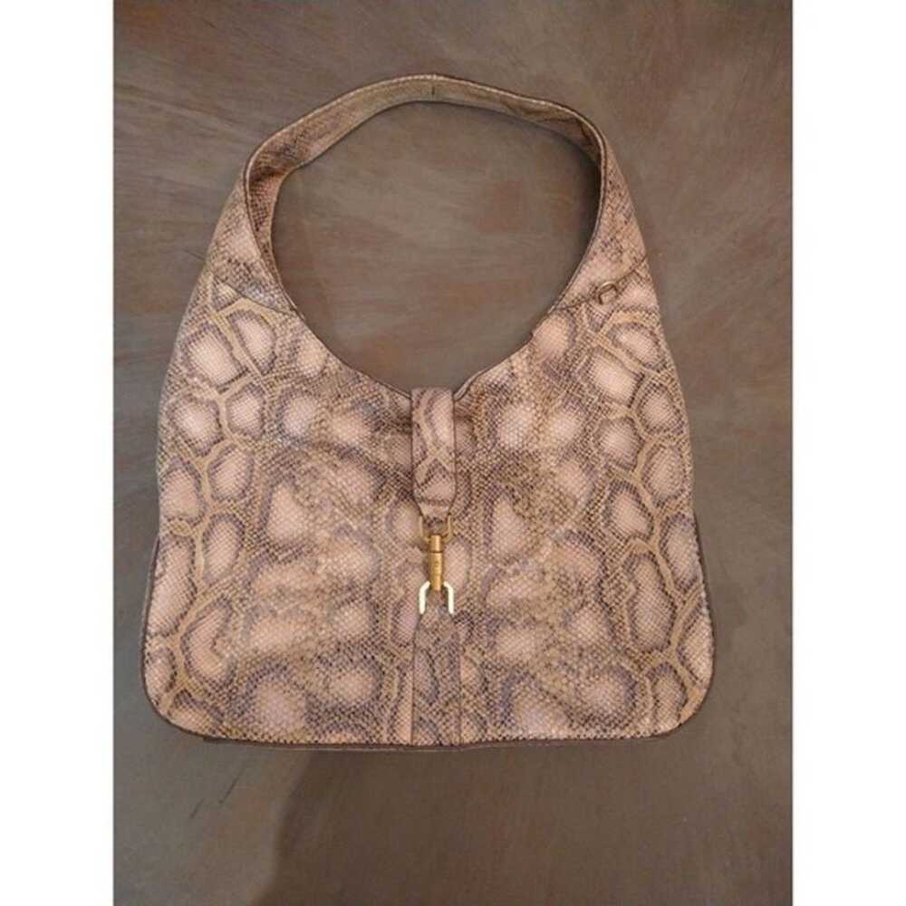 G.I.L.I. got it love it snakeskin leather hobo bag - image 2